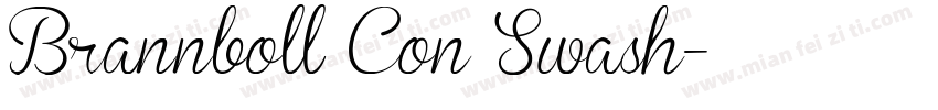 Brannboll Con Swash字体转换